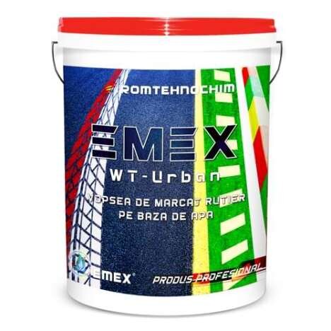 Vopsea Marcaj Rutier pe Baza de Apa ?Emex WT-Urban? - Galben - Bid. 5 Kg